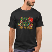Joy To The World With Candy Cane Red Wine Peace Wr