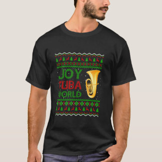 Camiseta Joy Tuba World Music Lover Xmas Gift Ugly Tuba Chr