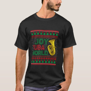 Camiseta Joy Tuba World Ugly Christmas Sweater Music Lover