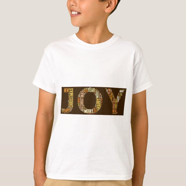 Camiseta JOY Wordcloud Natal (Frente)