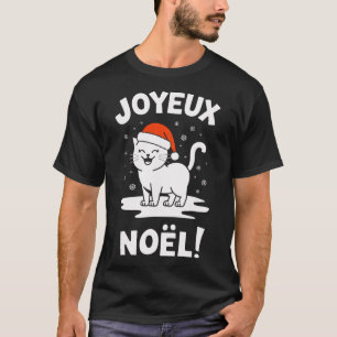 Camiseta Joyeux Noël Khao Manee Papais noeis de Natal Branc