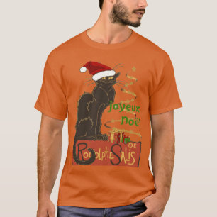 Camiseta Joyeux Noel Le Chat Noir Paródia de Natal