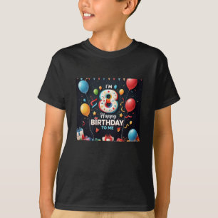 Camiseta Joyful 8th Festa de aniversário Boys