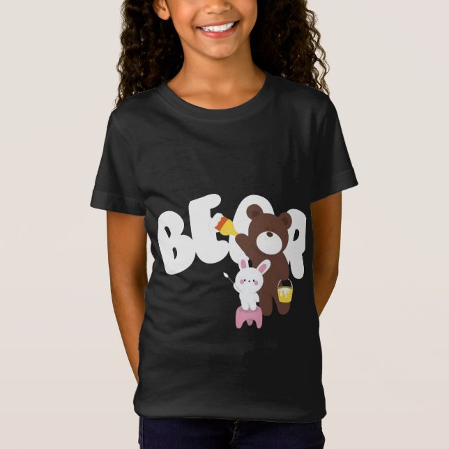 Camiseta Joyful Bear Girl (Frente)