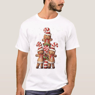 Camiseta Joyful Candy Cane Trio