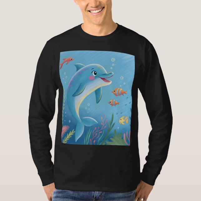 Camiseta Joyful Dolphin Moments (Frente)