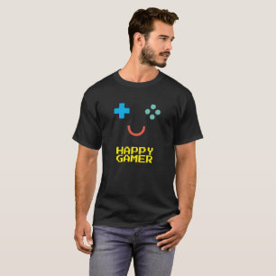 Camiseta Joyful Gamer - Emoticon de jogos retrô