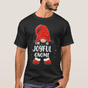 Camiseta Joyful Gnomo Buffalo Xadrez Matching Family Christ