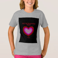 Joyful Hearts Girls Light Steel Basic T Shirt