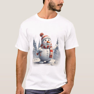 Camiseta Joyful Snowman Giggles Tee