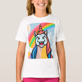 Camiseta Joyful Unicorn Close Up