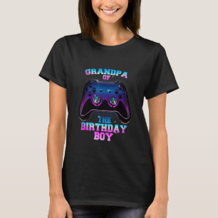 Camiseta Joystick Avô Do Aniversário Controlador Ga
