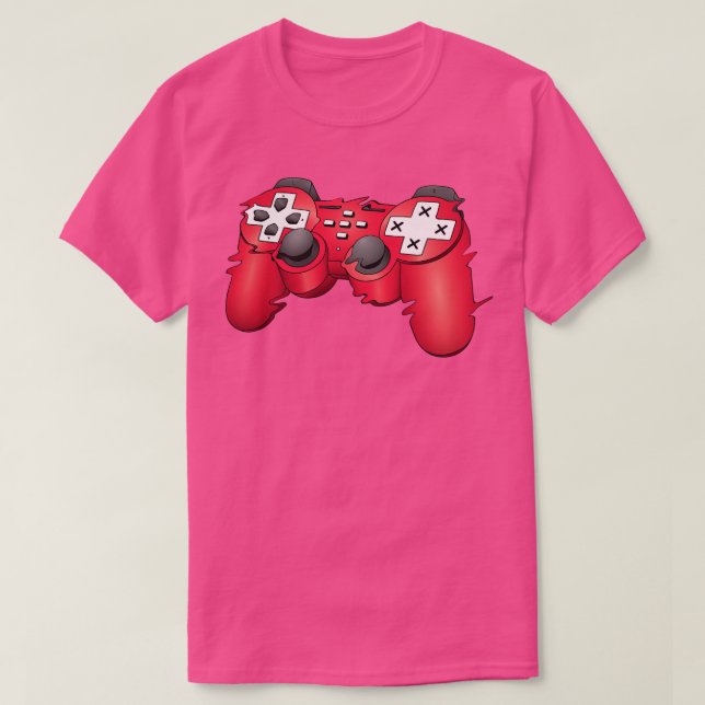 Camiseta Joystick Com Tiras Para Jogadores (Frente do Design)