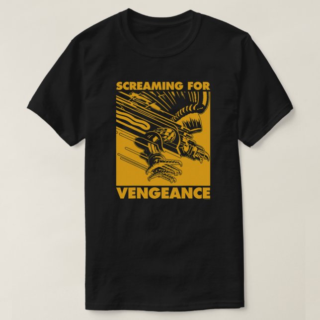 Camiseta JP - Gritando Por Vengeance Dourado Square Essenti (Frente do Design)