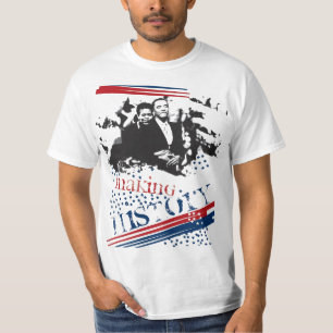 Camiseta JPEG azul de History_Red do fazer