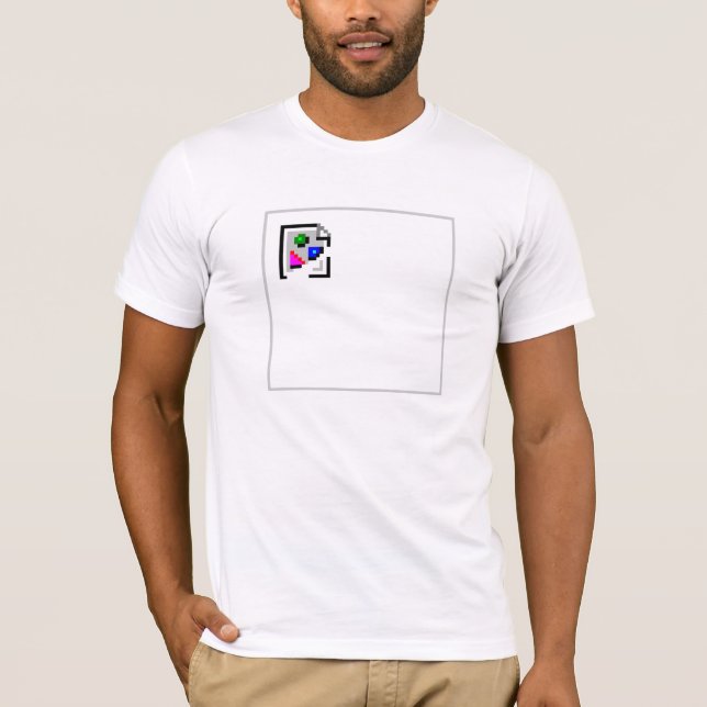 Camiseta JPEG quebrado do png do GIF do JPG da imagem (Frente)