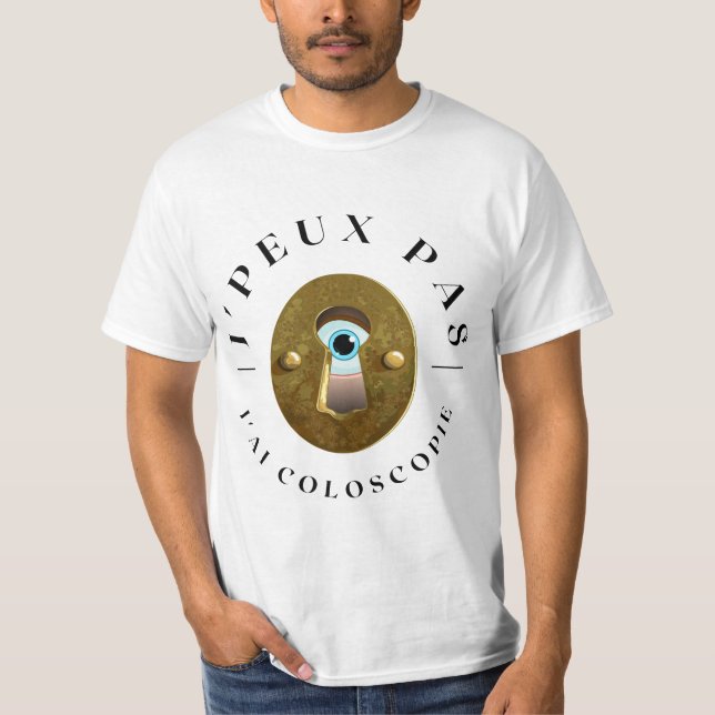 Camiseta J'peux pas j'ai coloscopie (Frente)