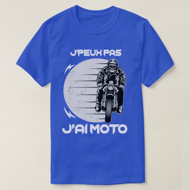 Camiseta Jpeux Pas JAi Moto Motard Homme (Frente do Design)