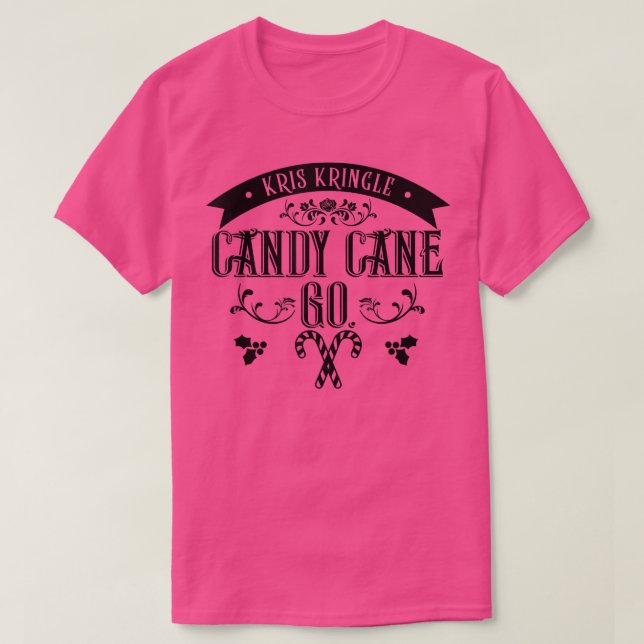 Camiseta jqNr Candy Cane Christmas Pajama Merry Xmas Vibes (Frente do Design)