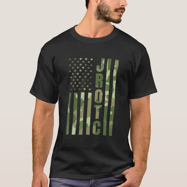 Camiseta Jrotc Cadet United States Junior Rotc Camouflage U (Frente)