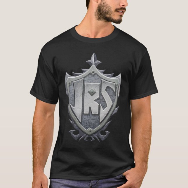 Camiseta JRS: T-shirt básico, preto (Frente)