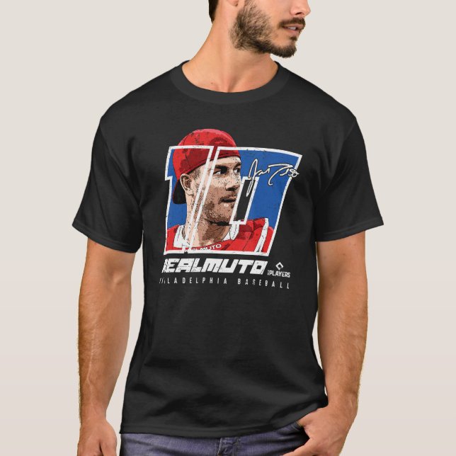Camiseta JT Realmuto Silhouette Philadelphia MLBPA (Frente)