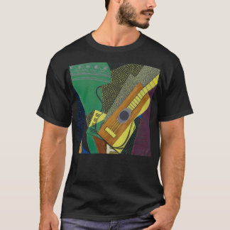 Camiseta Juan Gris Guitare Sur Une Mesa (Violão Em Um