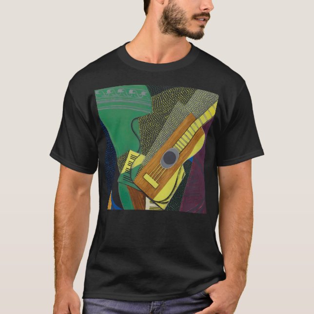 Camiseta Juan Gris Guitare Sur Une Mesa (Violão Em Um (Frente)