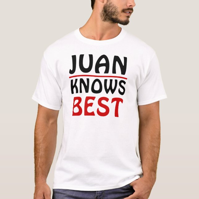 Camiseta Juan sabe melhor (Frente)