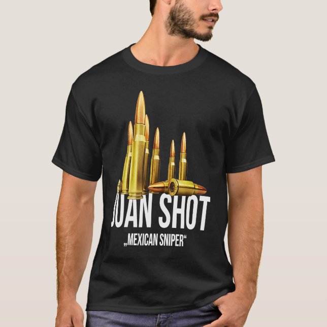 Camiseta Juan Shot Mexican Sniper Marksman (Frente)