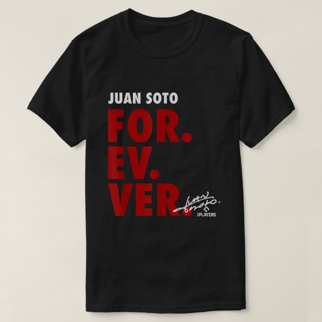 Camiseta Juan Soto Forever Baseball Roupa (Frente do Design)
