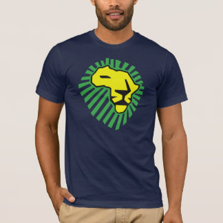 Camiseta Juba amarela do verde do leão esta hora para a