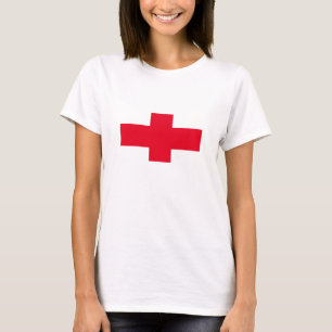 Camiseta Jubilee T-Shirt com cruz vermelha como a bandeira