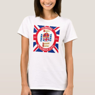 Camiseta Jubileu de diamante t-shirt comemorativos de 60