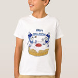Camiseta Judaica Happy Hanukkah Dançando Dreidels Doughnut<br><div class="desc">Você está vendo The Lee Hiller Designs Collection of Home and Office Decor,  Roupa,  Gifts and Coleções. As Designs incluem Lee Hiller Photoographic e Mixed Media Digital Art Collection. Você pode ver sua fotografia da Nature em http://HikeOurPlanet.com/ e seguir seu blog de caminhada no Hot Primavera National Park.</div>
