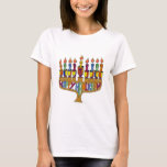 Camiseta Judaica Happy Hanukkah Dreidel Menorah<br><div class="desc">Você está vendo The Lee Hiller Designs Collection of Home and Office Decor,  Roupa,  Gifts and Coleções. As Designs incluem Lee Hiller Photoographic e Mixed Media Digital Art Collection. Você pode ver sua fotografia da Nature em http://HikeOurPlanet.com/ e seguir seu blog de caminhada no Hot Primavera National Park.</div>