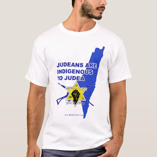 Camiseta "Judeanos São Indígenas De Judeia" (Frente)