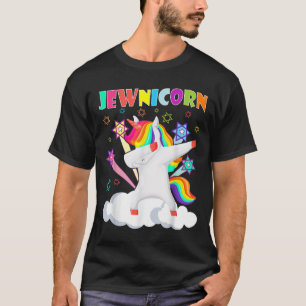 Camiseta Judeu Judeu Judeu Dabbing Unicorn Juew Rosh Hashan