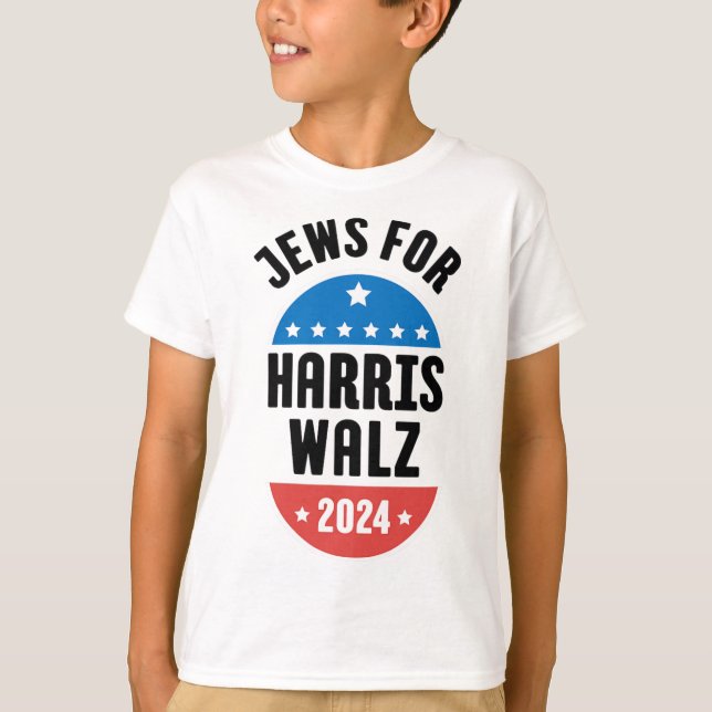 Camiseta Judeus Para Harris Wheimer 2024 (Frente)
