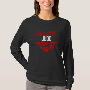 Camiseta Judo ama artes marciais japonesas Heart Karate Spo
