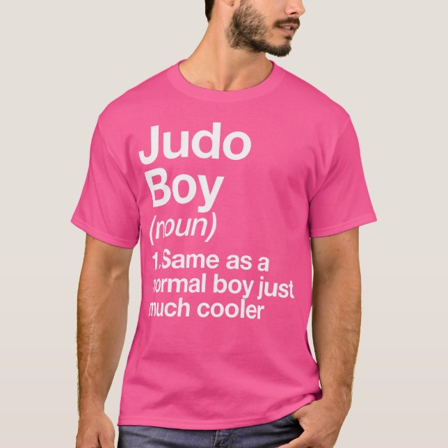 Camiseta Judo Boy Definition Engraçado Artes Marciais Espor (Frente)