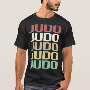 Camiseta Judo de Texto Colorido