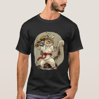 Camiseta Judô Esquilo Árvore Bonsai Kickboxing Taekwondo
