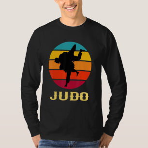 Camiseta Judo Hand Vintage Sunset Arts Style