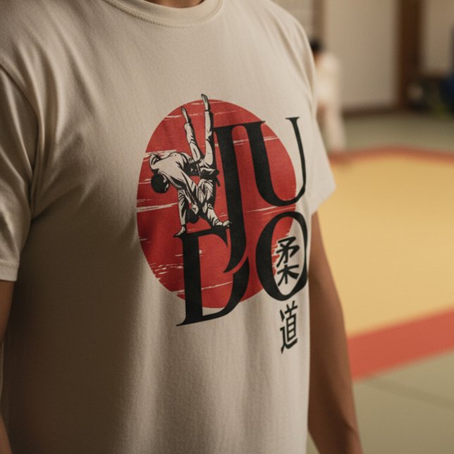 Camiseta Judo -Kanji, Rising Sun (Criador carregado)