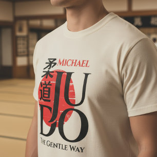 Camiseta Judo -Kanji, Sol Nascente