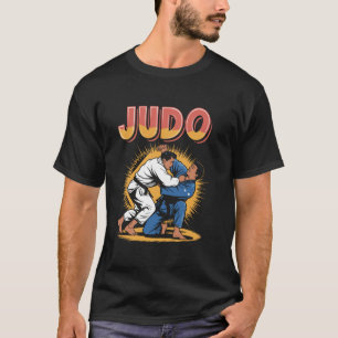 Camiseta Judo Martial Arts Joga Design de Vintage