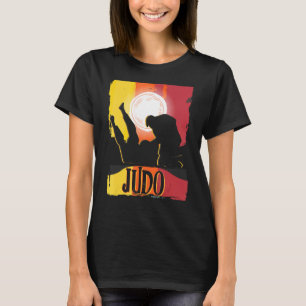 Camiseta Judo Men Vintage Judoka 80 Retro Japonês Marcial