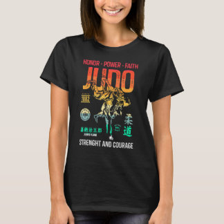 Camiseta Judo Retro Tee Japonês Luta Arte Marcial Judo