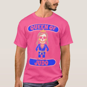 Camiseta Judo Skeleton Judoka Artes Marciais Rainha Judaica